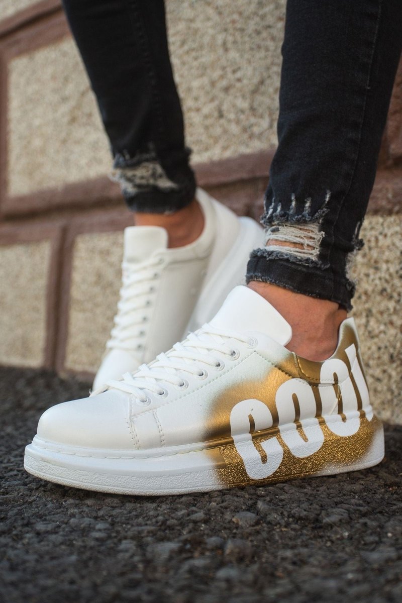 CH254 - CBT Pittura Men Sneaker 429 White / Yellow COOL - chekich.com