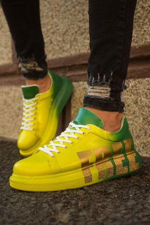 CH254 - CBT Pittura Men Sneaker 432 Yellow / Green FREE - chekich.com