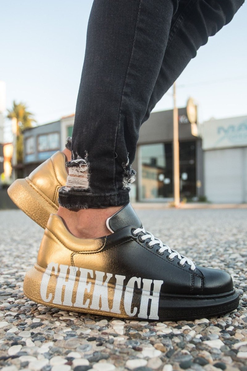 CH254 - CBT Pittura Men Sneaker 438 Black / Yellow CHEKICH - chekich.com
