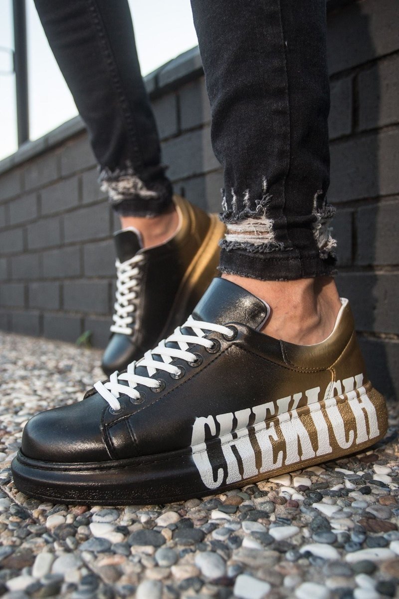 CH254 - CBT Pittura Men Sneaker 438 Black / Yellow CHEKICH - chekich.com