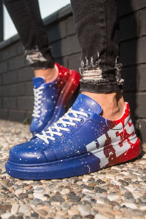 CH254 - CBT Pittura Men Sneaker 441 Blue / Red YES - chekich.com