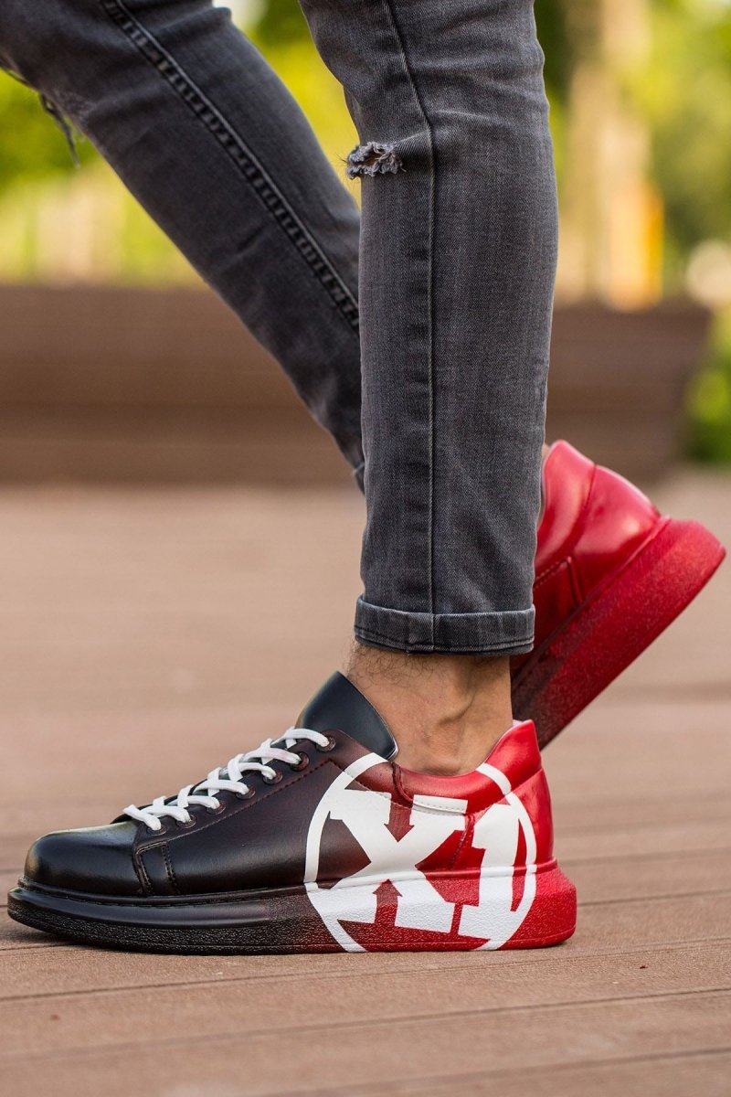 CH254 - CBT Pittura Men Sneaker 445 Black / Red X1 - chekich.com