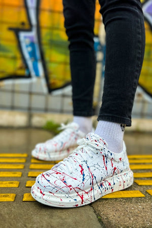 CH254 - CBT Pittura Men Sneaker 462 Blue / Red SPLUSH - chekich.com