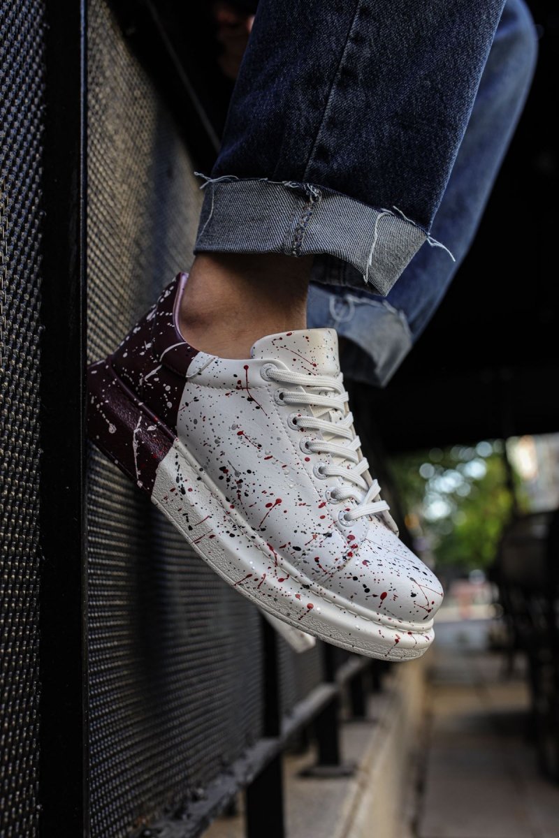 CH254 - CBT Pittura Men Sneaker 517 Red / Black / Dark Purple SPLUSH - chekich.com