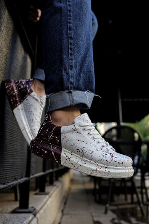 CH254 - CBT Pittura Men Sneaker 517 Red / Black / Dark Purple SPLUSH - chekich.com