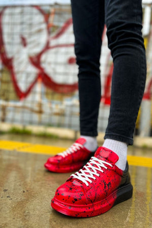 CH254 - CBT Pittura Men Sneaker 547 Red Black SPLUSH - chekich.com