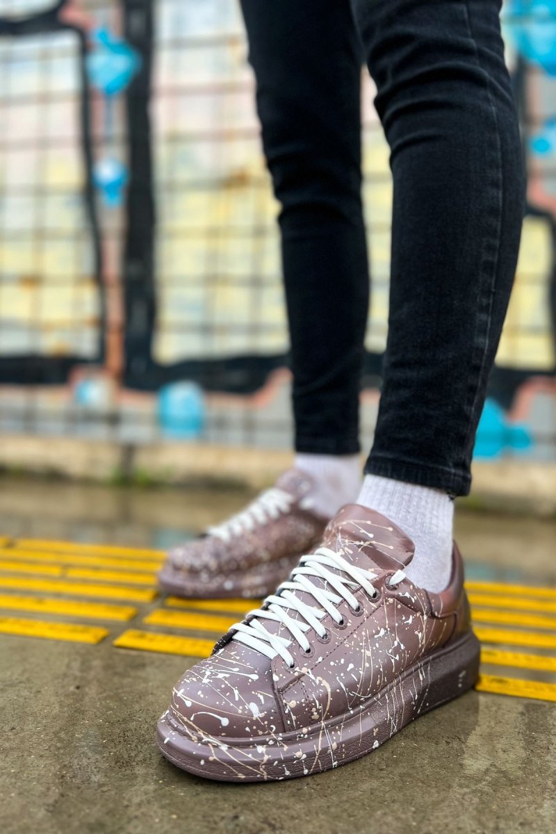 CH254 - CBT Pittura Men Sneaker 548 Brown / White SPLUSH - chekich.com
