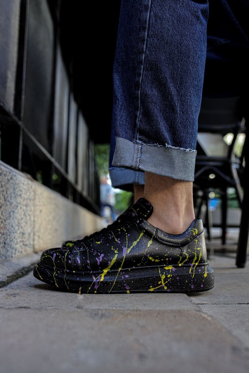 CH254 - CST Pittura Men Sneaker 472 Yellow / Purple - chekich.com