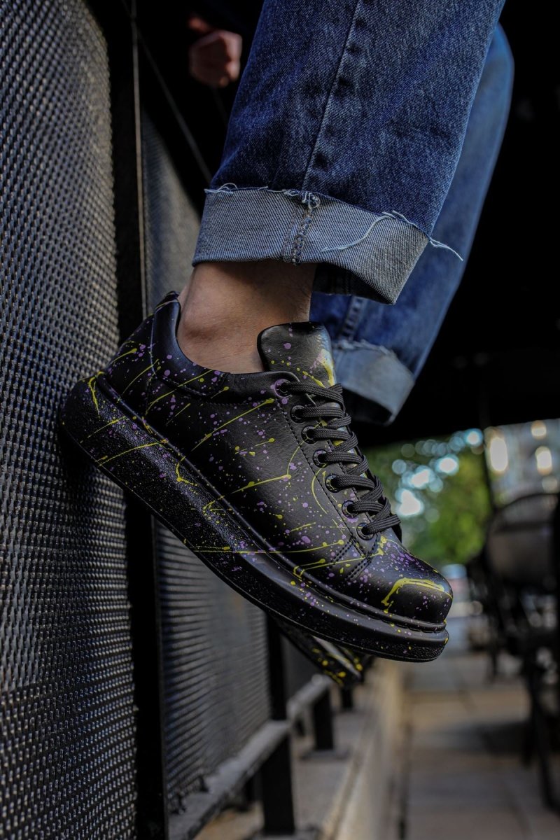 CH254 - CST Pittura Men Sneaker 472 Yellow / Purple - chekich.com